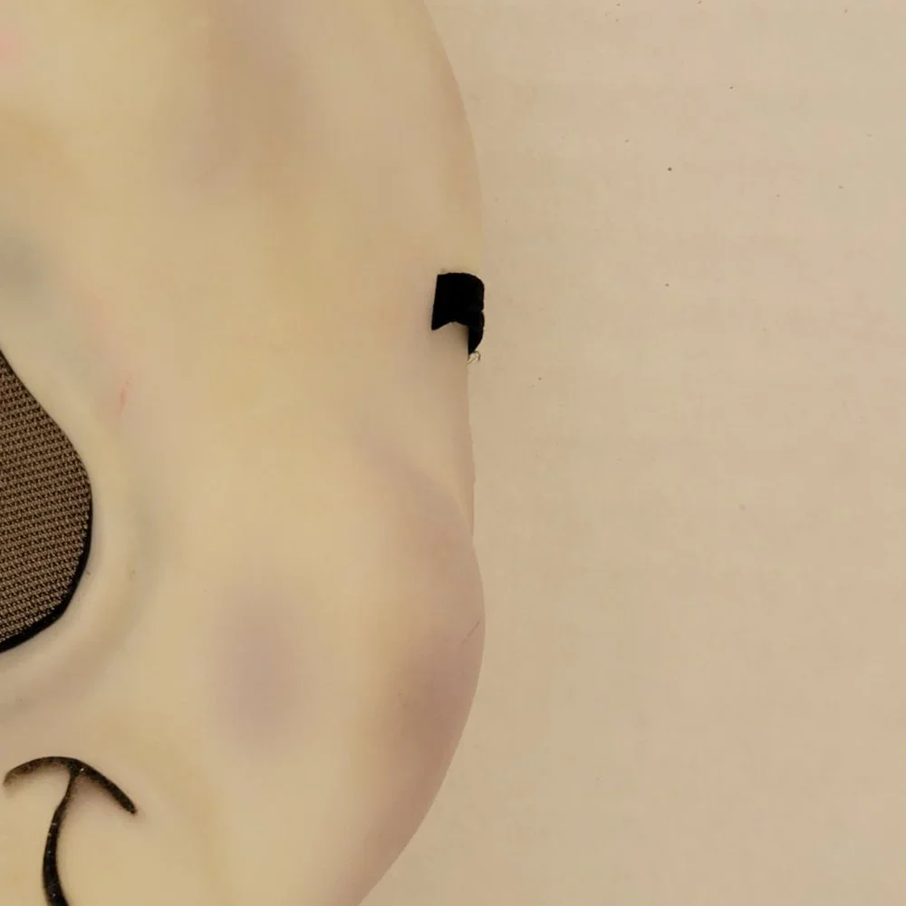 Easter Unlimited Inc mask Ghost Face Wavy Smile Mouth (signed capital letters)